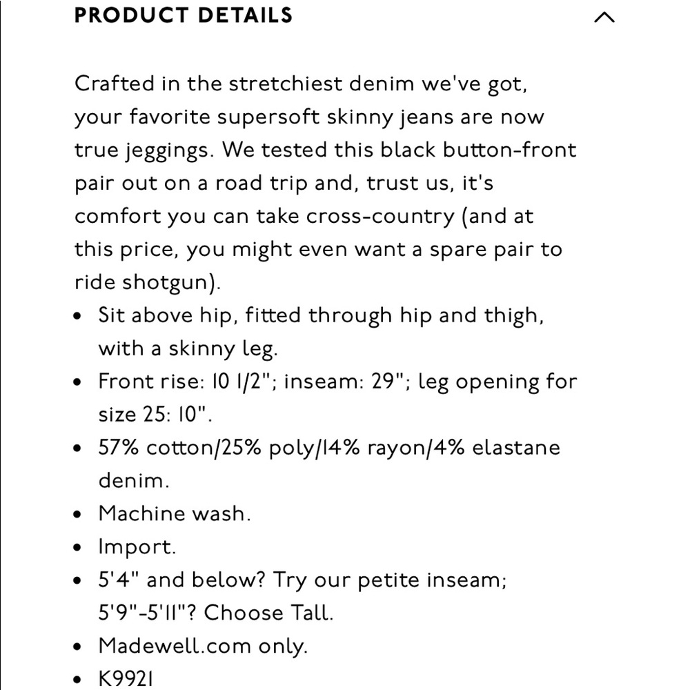 NEW • Madewell • Black Rip Roadtripper Jegging 37 - Picture 4 of 4